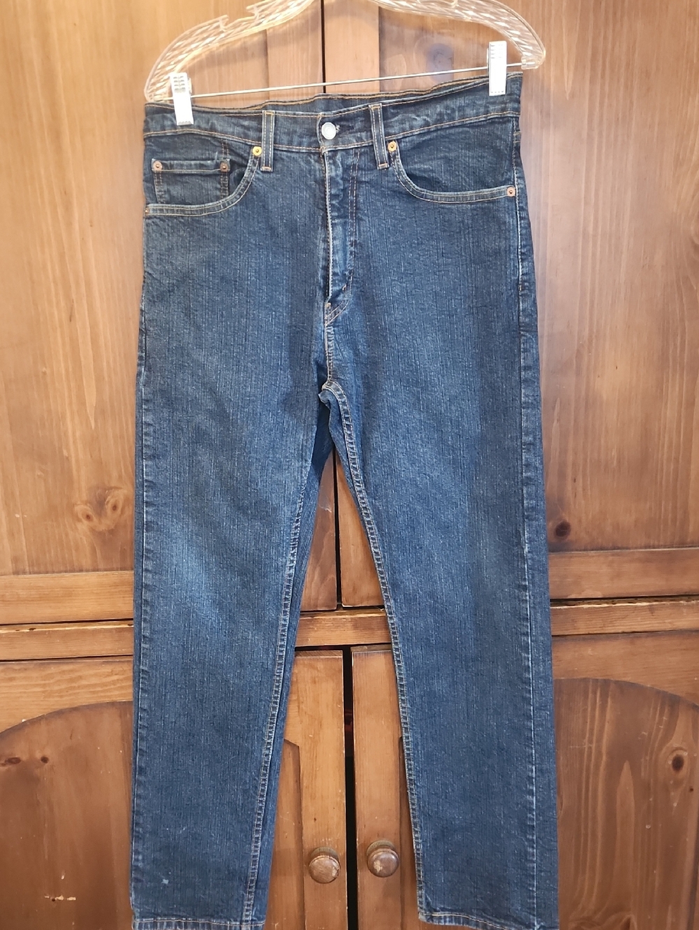 Men's Levi's Slim Jeans in Dark Blue Denim